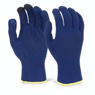 Beeswift BF10 Touch Screen Knitted Glove Blue (pack of 10)